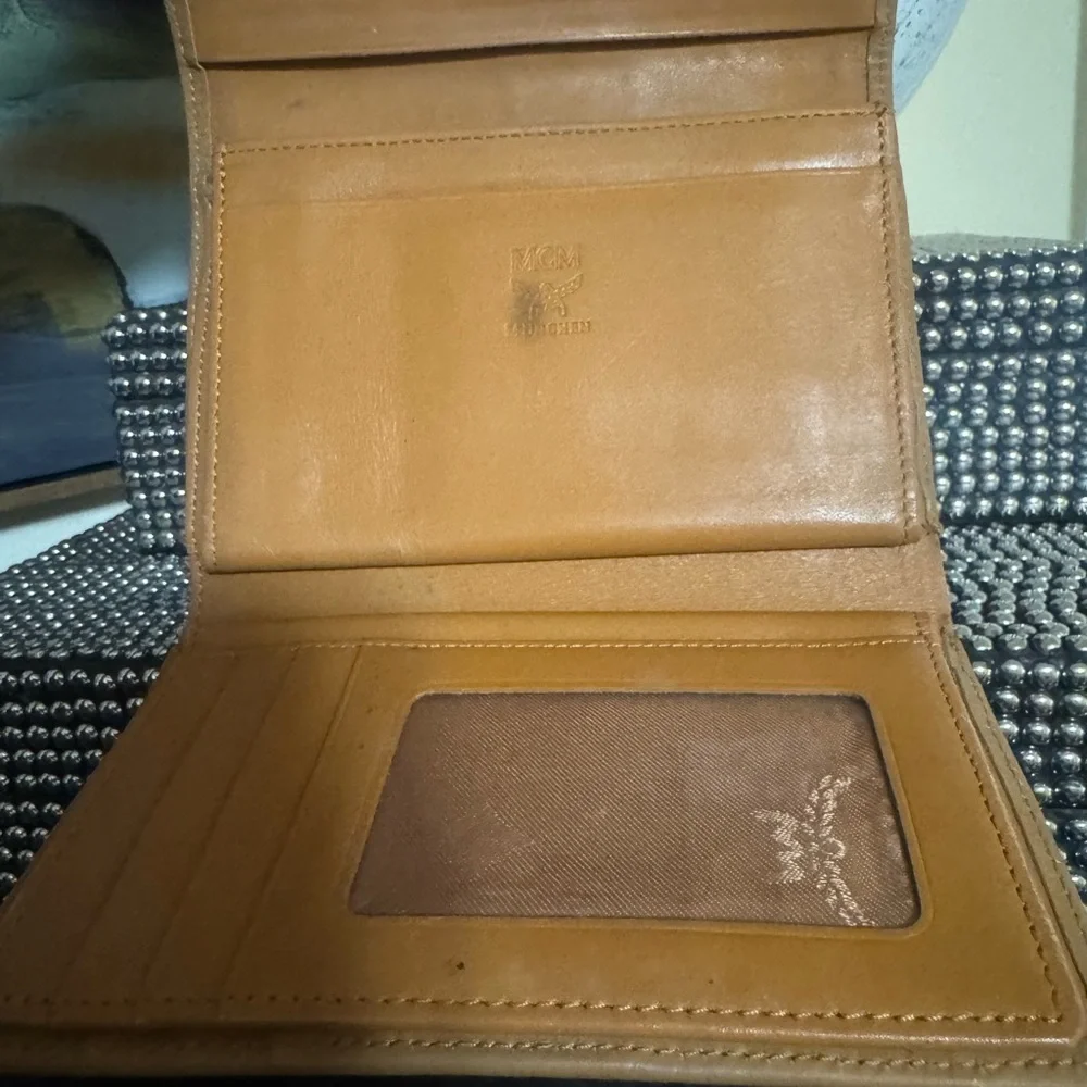 Authentic Vintage MCM Visetos Medium Trifold Wallet